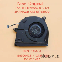 New Original Laptop Cooling Fan For HP EliteBook 835 G9 ZHAN X13 R7-6800U HSN-I45C-3 N02330-001 N08535-001 EG50040S1-1C450-S9A