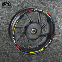 4 Set Suitable for PCX 150 2019 / 2020 MOTO Wheel Stripes Sticker Rim Hub Decals Waterproof Reflective Motorcycle Accessories