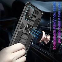 Armored magnetic bracket protective cover for Samsung Galaxy S23 S22 S21 Plus Ultra S20 S21 FE A42 A32 A52 A72 A82 phone case