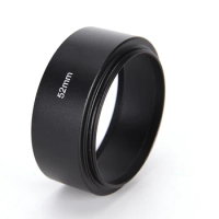 1 Pc Brand New And High Quality HOT 52mm Metal Camera Lens Hood For Canon Nikon 50mm F1.8 Tool Accessories