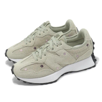 【NEW BALANCE】休閒鞋 327 女鞋 橄欖石 冰酒 綠 小花 刺繡 復古 NB(WS327DCC-B)