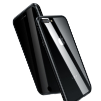 iPhone 7 8 Plus 5.5吋 防窺雙面9H鋼化玻璃磁吸手機保護殼 黑色款