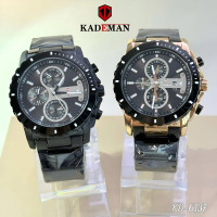 Kademan Original Jam Tangan Lelaki Analog KD-6137 Jam Besi Kalis Air Tahan Karat Set Hadiah Lelaki G