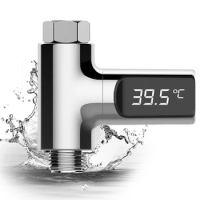 Digital Shower Faucet LED Display Thermometer Tap Hot Tub Water Temperature Monitor Household Bathroom Faucet Thermometers