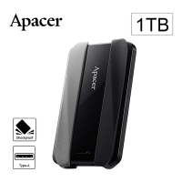Apacer AC533 1TB 2.5吋行動硬碟-黑