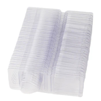 100pcs Wax Melt Containers Wax Melts Clamshell Mold Clear Empty Plastic Wax Melt Molds Clamshells For Tarts Wax Melts