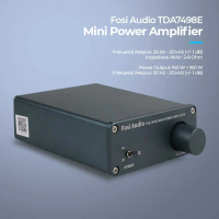 Fosi Audio Mini Power Amplifier Hi-Fi Class D 160W + 160W - TDA7498E