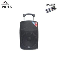 Multi Link Speaker Aktif Portable Roadmaster PA 12 dan PA 15, bisa terhubung sampai dengan 50 Speake