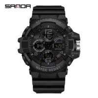 Sanda Brand G- Style Military Watch Men Digital Shock Sports Watches For Man Waterproof Electronic Wristwatch Mens 2023 Relogios