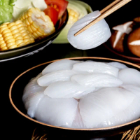 【段泰國蝦】嚴選深海生食級花枝片200g(紋甲花枝 刺身 生魚片)