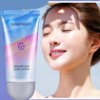 60ml Facial Body Sunscreen Waterproof Uv Protection Isolation Spf Cream Face Cream Care Cosmetics Long Lasting 50 Y7L3