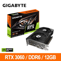技嘉GIGABYTE GeForce RTX 3060 WINDFORCE OC 12G 顯示卡 RTX3060