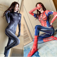 Spider-Man Women's Cosplay Black Widow Bodysuit Tight Wrap Clothes Halloween Festival Party Masquera