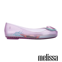 Melissa-果凍透明小美人魚平底娃娃鞋(大童)-粉色