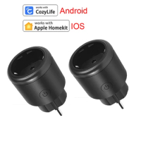 HomeKit Smart Plug EU WiFi Socket Timer Countdown Support Apple Siri Alexa Google Assistant SmartThings Yandex Alice Cozylife