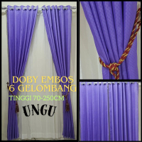 GORDEN DOBY EMBOS 6 gelombang Gorden pintu GORDEN JENDELA TIRAI GORDEN MURAH GORDEN RING