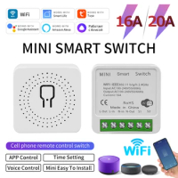 Tuya WiFi Smart Switch 2 Way Control Smart Home Wall Light Switch 16A Voice Control Via Alexa Google Home Alice Smart Life App