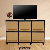 LEMARI PLASTIK BLAST 2 SUSUN MEJA TV MINIMALIS / RAK PAKAIAN plastik BLAST MOCCA