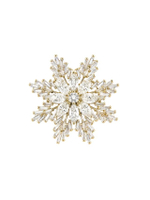เข็มกลัดผู้หญิงประดับเพชร CZ รุ่น Luminos สีทอง