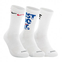 【NIKE 耐吉】3組共9雙 Everyday 襪子 長襪 中筒襪 白 運動襪 休閒 穿搭(DH3822-902)