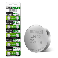 【maxell】公司貨 LR43 1.5V 鹼性鈕扣型電池-1卡10顆入