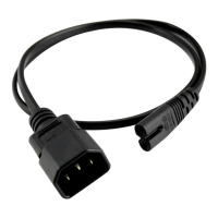 สายต่อพาวเวอร์ซัพพลาย, IEC 320 C14 ถึง C7, 2P, เข้ากันได้