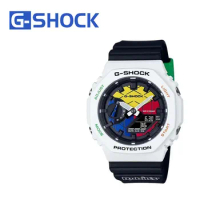 G-SHOCK GA 2100 Watches Men Outdoor Sport Casual Fashion Quartz Multi-Function Anniversary Edition LED Dual Display Men's Clock