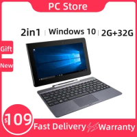 10.1 INCH T100 2in1 Windows 10 Tablet PC 2GB RAM+32GB ROM WIFI Quad Core 1366*768 IPS Touch Screen