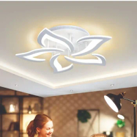 Modern Flower LED Ceiling Lamps Chandelier For Living Dining Study Room Bedroom Light Art decor Lighting Lustre Fixtures