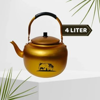 TEKO ARAB STAINLESS STEEL GOLD TEKO AIR ZAMZAM 4L Motif