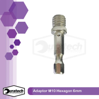 Adaptor M10 polishing pad / Adaptor busa poles ke bor 10mm hexagon 6mm