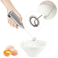 Electric Handy Drink Mixer Powerful Milk Frother Electric Mini Whisk Electric Foam Maker Small Hand Mixer for Lattes Cappuccino