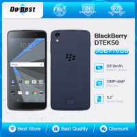 Original BlackBerry Neon DTEK50 4G Mobile Phone 5.2'' 3GB RAM 16GB ROM CellPhone 13MP+8MP Octa-Core Android SmartPhone