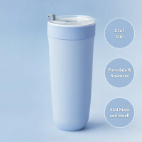 SWANZ Nest Cup 850ml - Vacuum Insulated Ceramic Coffee Thermal Mug, Stainless Steel Travel Tumbler,
