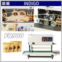 220V/50HZ FR800 Mesin Sealer Kembung Isi Nitrogen Continuous band Sealer Press Plastik Otomatis