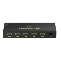 Ultra HD 1x4 HDMI Splitter 1 Input to 4 Output Up to 4K @60Hz Support HDMI 2.0 HDCP 2.3 HDR 10 and Stereo 3D 18Gbps