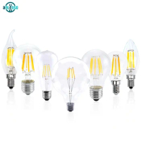 LED Bulb Lamps 220V E27 E14 2W 4W 6W 8W Led Retro Edison Filament Light C35 A60 G95 Lampada Bombilla Living Room Home Luminair