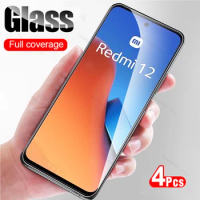 4Pcs For Redmi 12 4G Protective Glass Screen Protector Redmy Readme Radmi 12 2023 6.79inch Tempered Glass On For Xiaomi Redmi 12