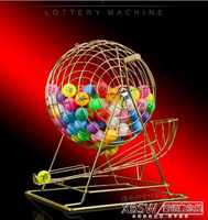 大號金屬搖獎機搖號機高檔抽獎機幸運大轉盤雙色球選號機CY