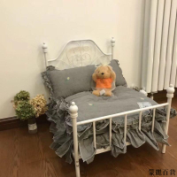 免運 寵物窩 狗窩 貓窩 狗床 貓床 寵物床 寵物北歐鐵藝床架公主保暖貓咪狗狗四季通用中小型犬貓床狗窩特價特惠/開立發票 全館8折M0916