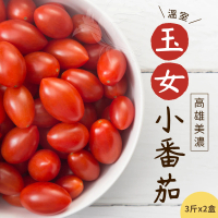 【禾鴻】高雄美濃溫室玉女小番茄3斤x2盒(送禮自用兩相宜)