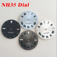 NH35 dial Ice blue luminous S dial 28.5mm fit NH35 NH36 movements watch accessories