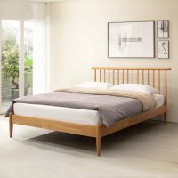 【myhome8居家無限】愛里全實木床架 6x7尺 雙人特大(橡膠木實木打造)