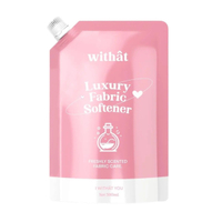 น้ำยาปรับผ้านุ่ม Withat สูตรเข้มข้น สูตรผ้าหอม ปรับผ้านุ่ม ทำความสะอาด Clean