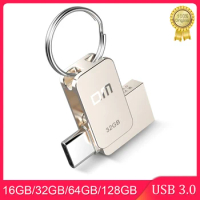 USB C Type C USB3.0 flash drive 16GB 32GB OTG Metal Pen Drive Key 64G 128GB High Speed pendrive Mini Flash Drive Memory Stick