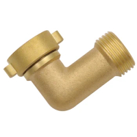 Connector Hose Elbow Angled Brass Fitting 1pc 2-bend 3 / 4 Inch 90 Degree Angled Flashing Star For Garden Brand New