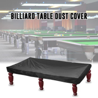 Heavy Duty Waterproof Billiard Table Dust Cover Protector Furniture Cover Black Snooker &amp; Billiard Accessories