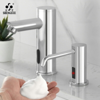臺面水龍頭式洗潔精感應皂液器衛生間洗臉臺自動泡沫洗手液機商用
