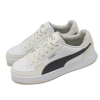 【PUMA】休閒鞋 Caven 2.0 男鞋 女鞋 白 米白 黑 皮革 復古 情侶鞋(392290-25)