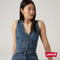 Levi s 女款 深V復古丹寧牛仔背心
